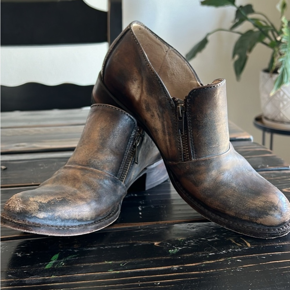 Freebird by Steven Brown Distressed Heeled Boots